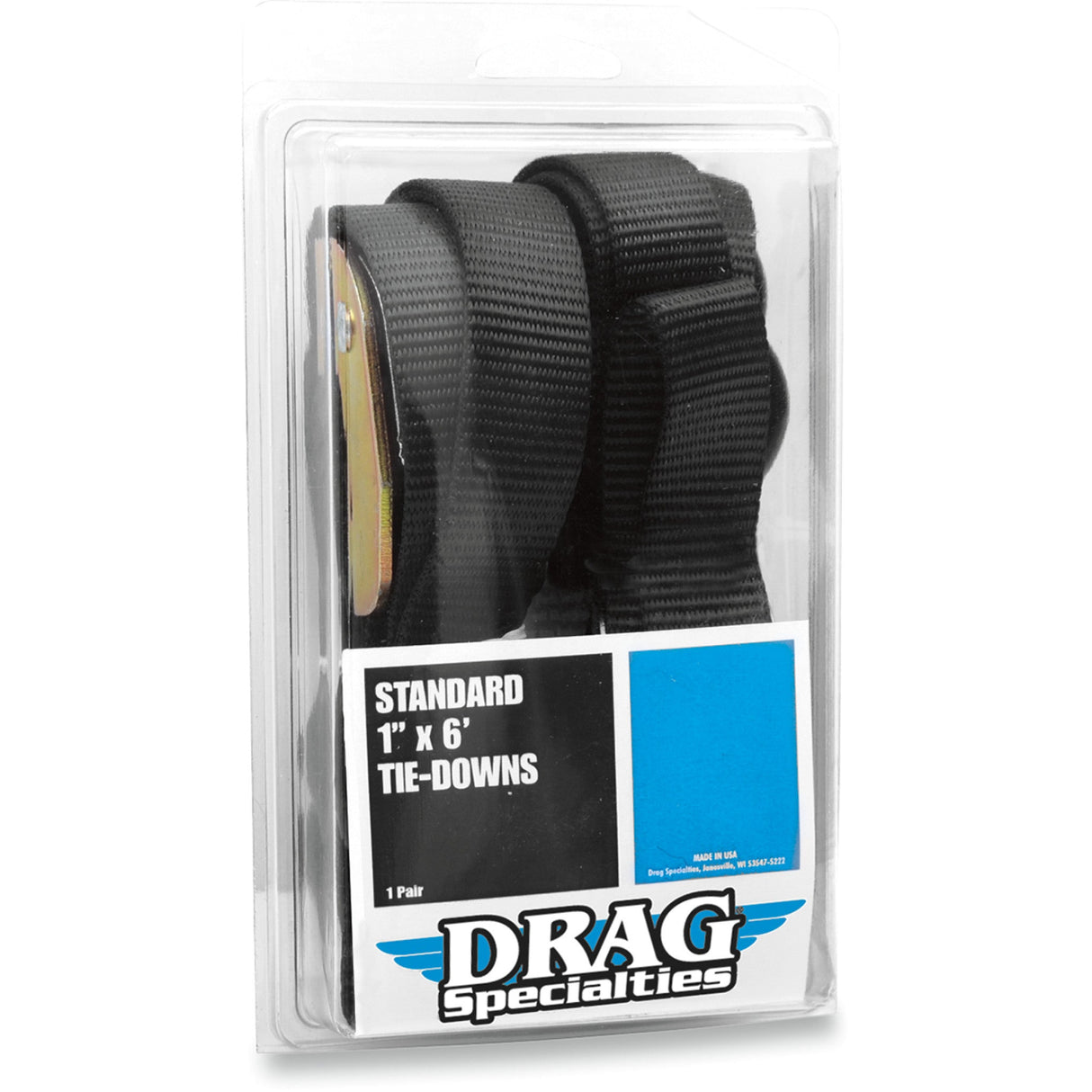 DRAG SPECIALTIES 3920-0180 1" Standard Tie-Downs Tie-Down - 1" x 6' - Standard