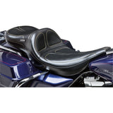 LePera Maverick Daddy Long Legs Seat Black Stitched - LN-957DL For Harley Touring 1997-2001