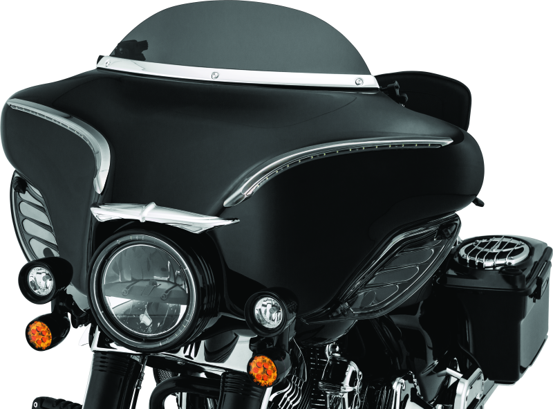 Kuryakyn 1310 Smooth Windshield Trim 96-13 Touring Chrome