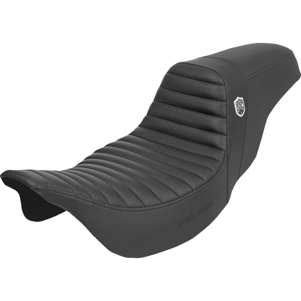 SADDLEMEN 0801-1945 SC80807T Pro Series SDC Performance Grip Seat - w/o Backrest - Tuck-n-Roll/Carbon Fiber - Gripper - FL '08-'23