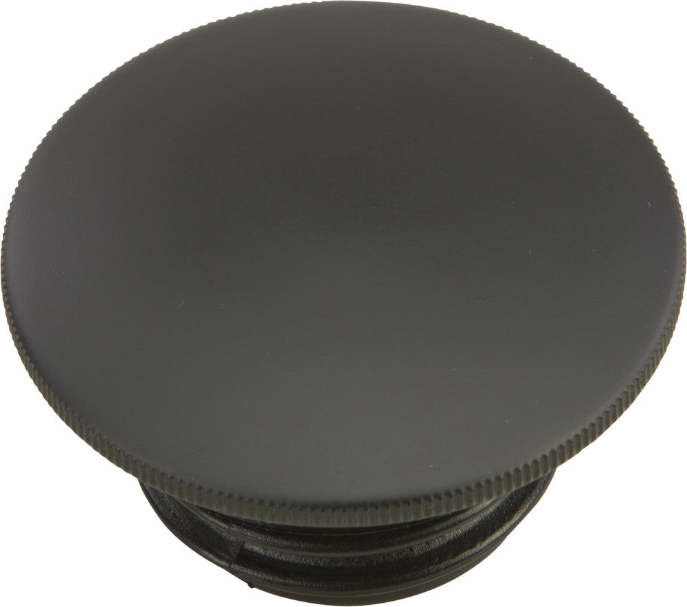 Harddrive GAS CAP Screw-IN Smooth Vented Matte Black ` - 012572 For Harley Motorcycles 1996-2021