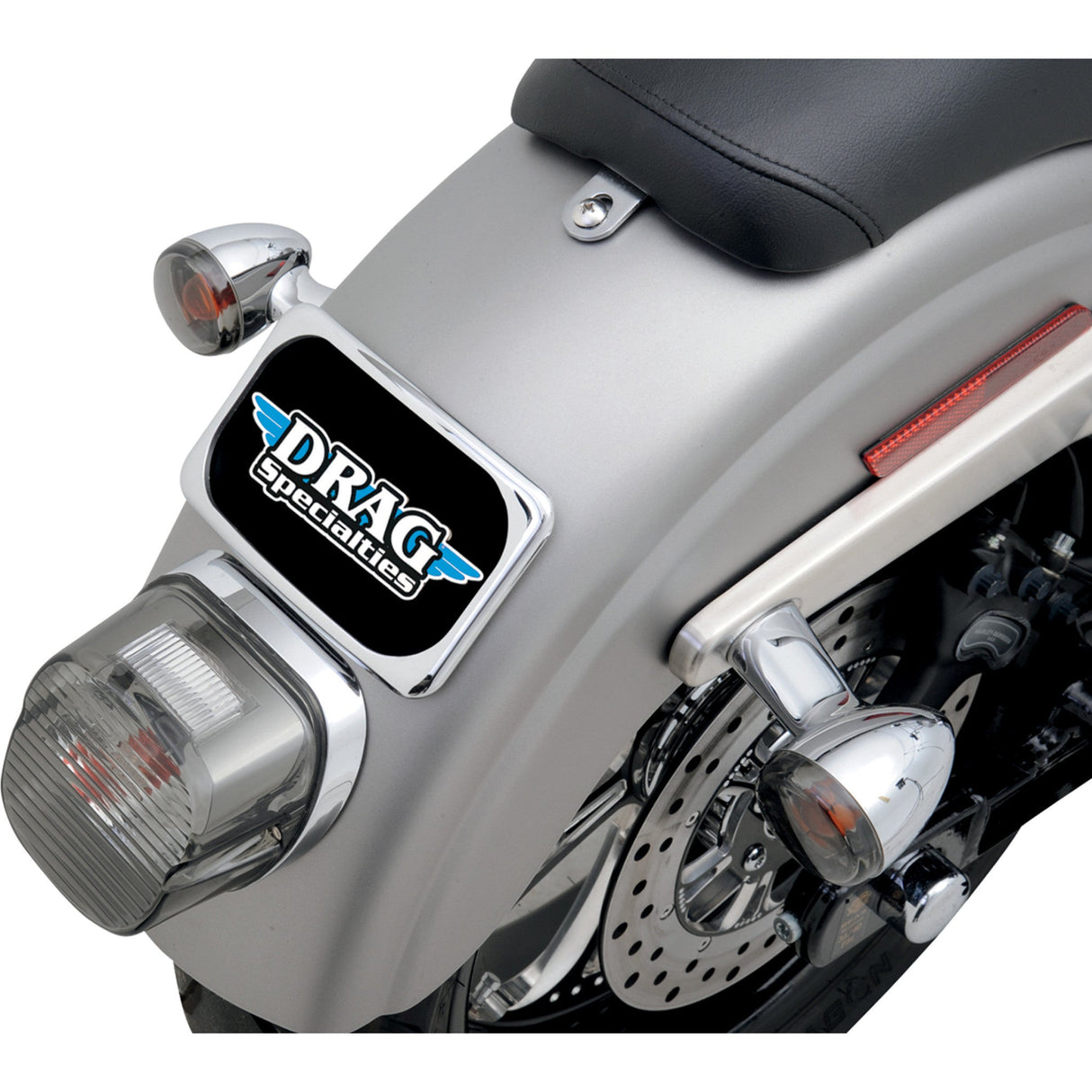 DRAG SPECIALTIES Radius Three-Bolt Style License Plate Mount Assembly