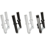 Arlen Ness Dual-Disc Hot Legs Fork Legs Black Anodized Deep Cut Dual Disc - 06-513 For Harley Touring 2000-2007