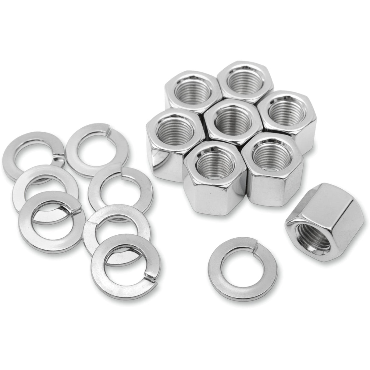 Colony Chrome Stock Hardware Kits Cylinder Base Nuts Chrome - 8106-16 For Harley Sportster 1957-1985