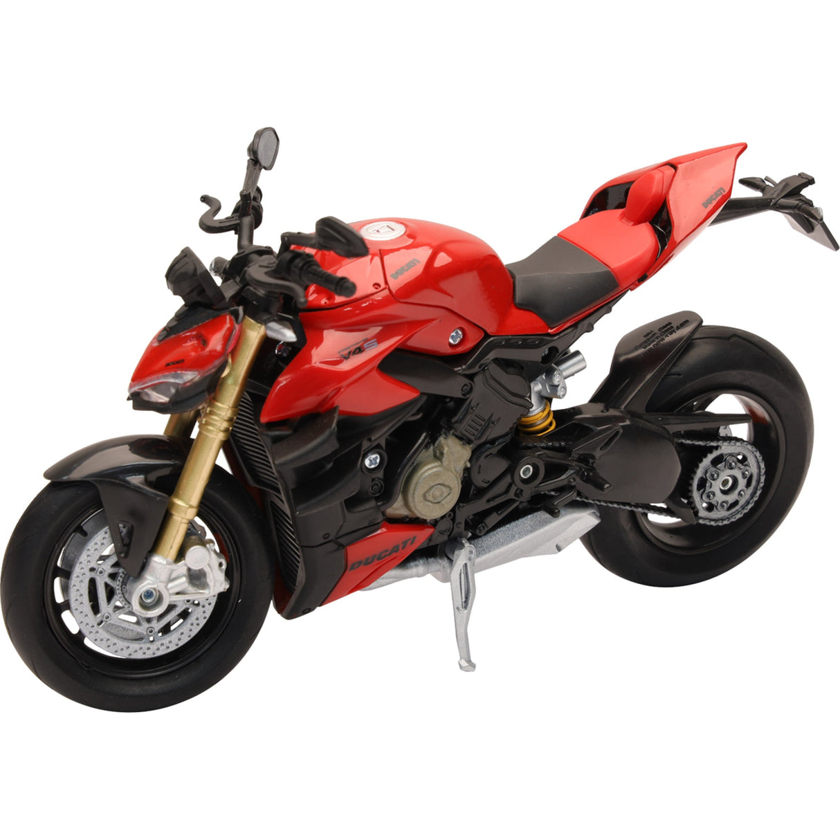 NEW RAY TOYS 7001-0087 58273 Mini Ducati Streetfighter V4 Bike Ducati Streetfighter V4 - 1:12 Scale - Black/Red