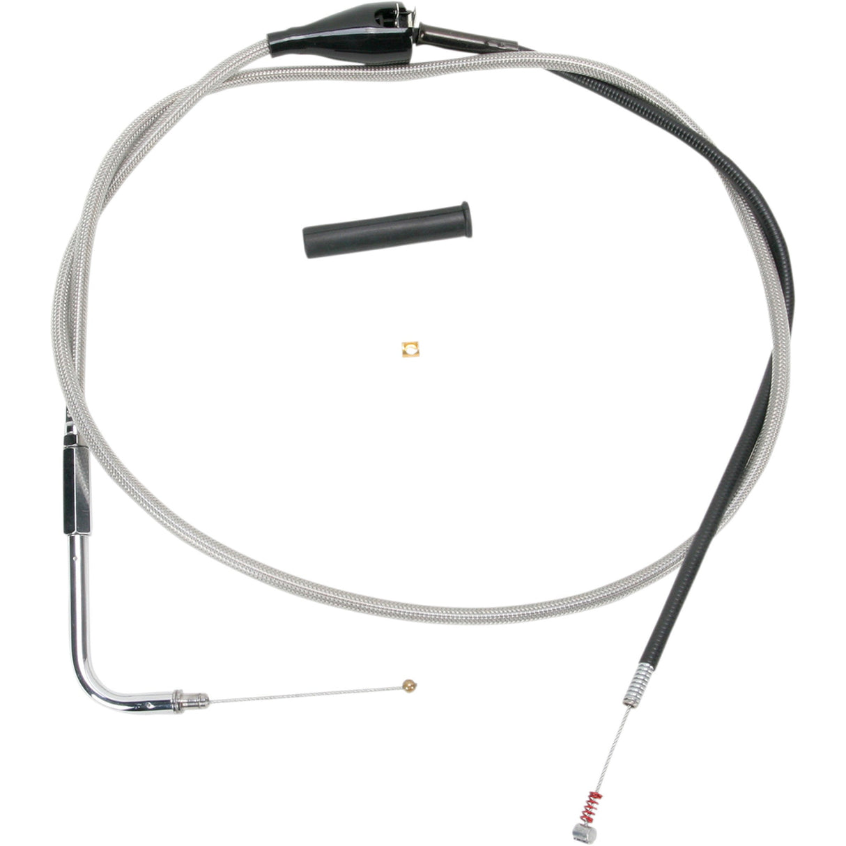 DRAG SPECIALTIES Stainless Braided Idle Cable
