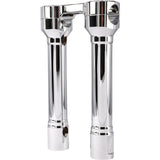 Thrashin Supply CO. Hole Shot Risers 8" Chrome - TSC-8100-3 For Harley Motorcycles 1973-2026