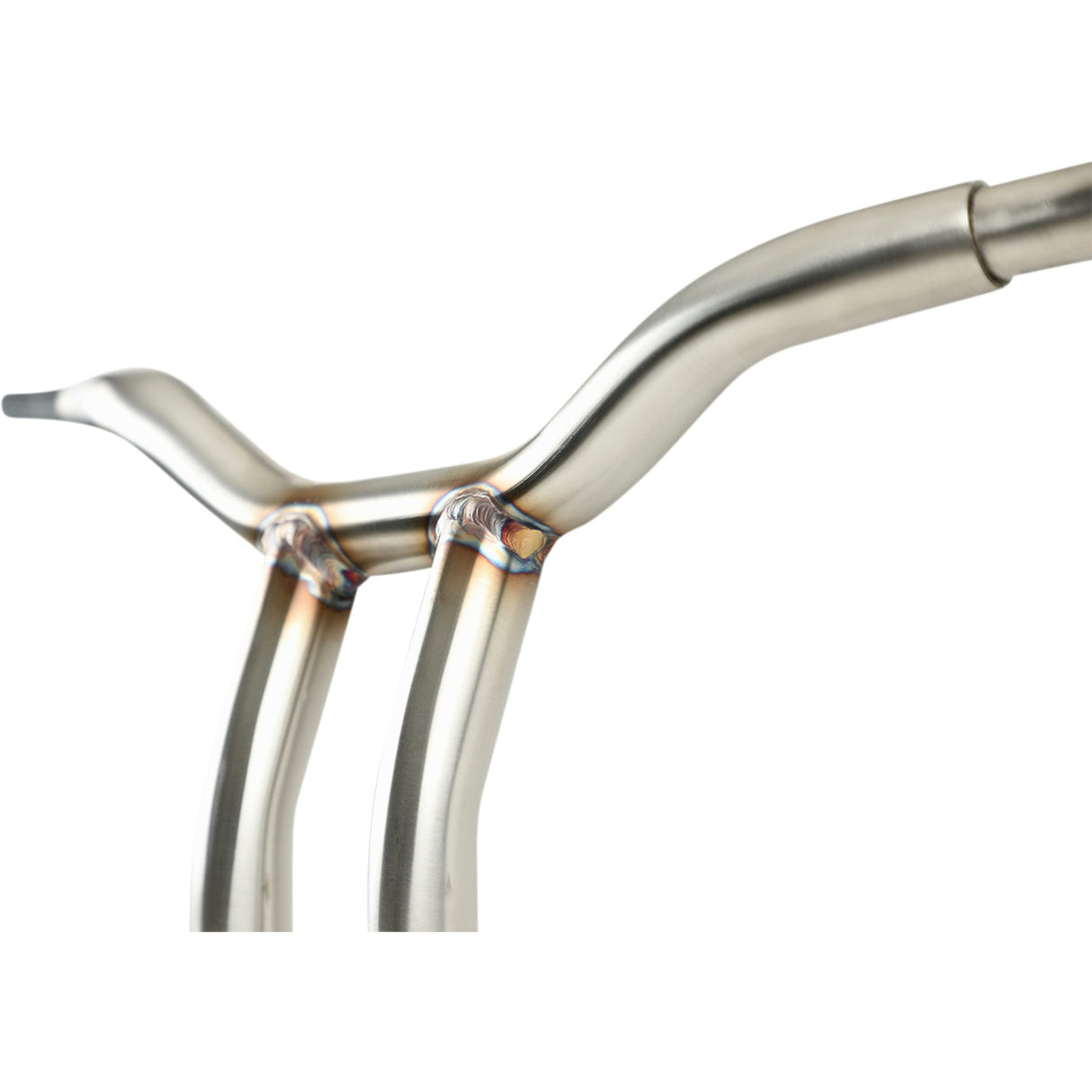 LA Choppers Kage Fighter Welded Bent-Riser Handlebar One Piece 10" Stainless Steel - LA-7338-10SS For Harley Motorcycles 1957-2020