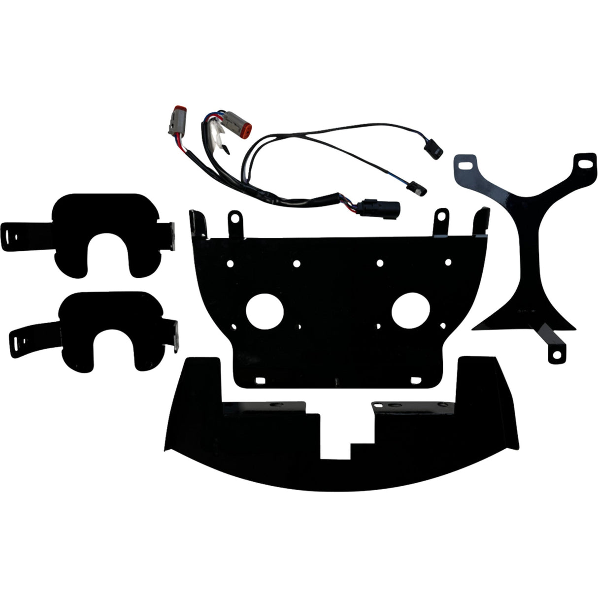 CUSTOM DYNAMICS 2001-3047 SD2-23-RG-WW Shark Demon® 2 Dual Headlight Kit Shark Demon® 2 Headlight Light - w/ Speed Plates