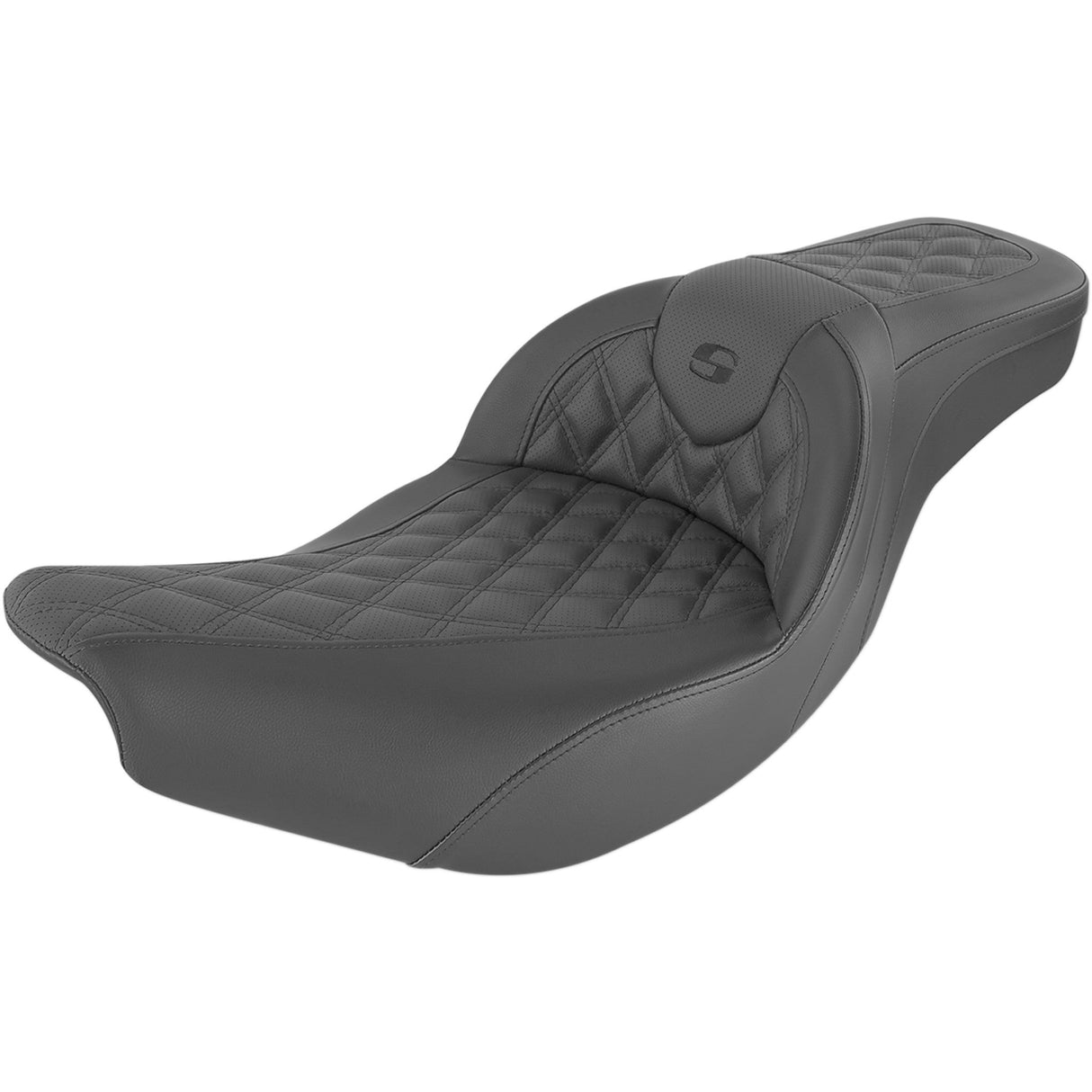 Saddlemen Klockwerks Pro Series Seat Black With Black Stitching - I14-07-KLOCK For Indian 2014-2025