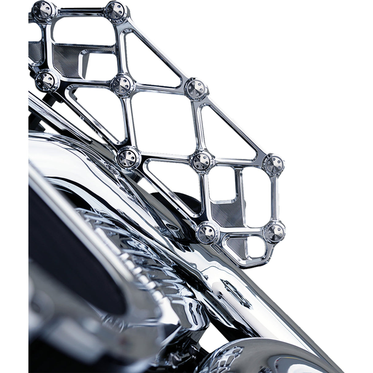 Arlen Ness Diamond Floorboards Driver Chrome - 410-054 For Harley Motorcycles 1982-2026