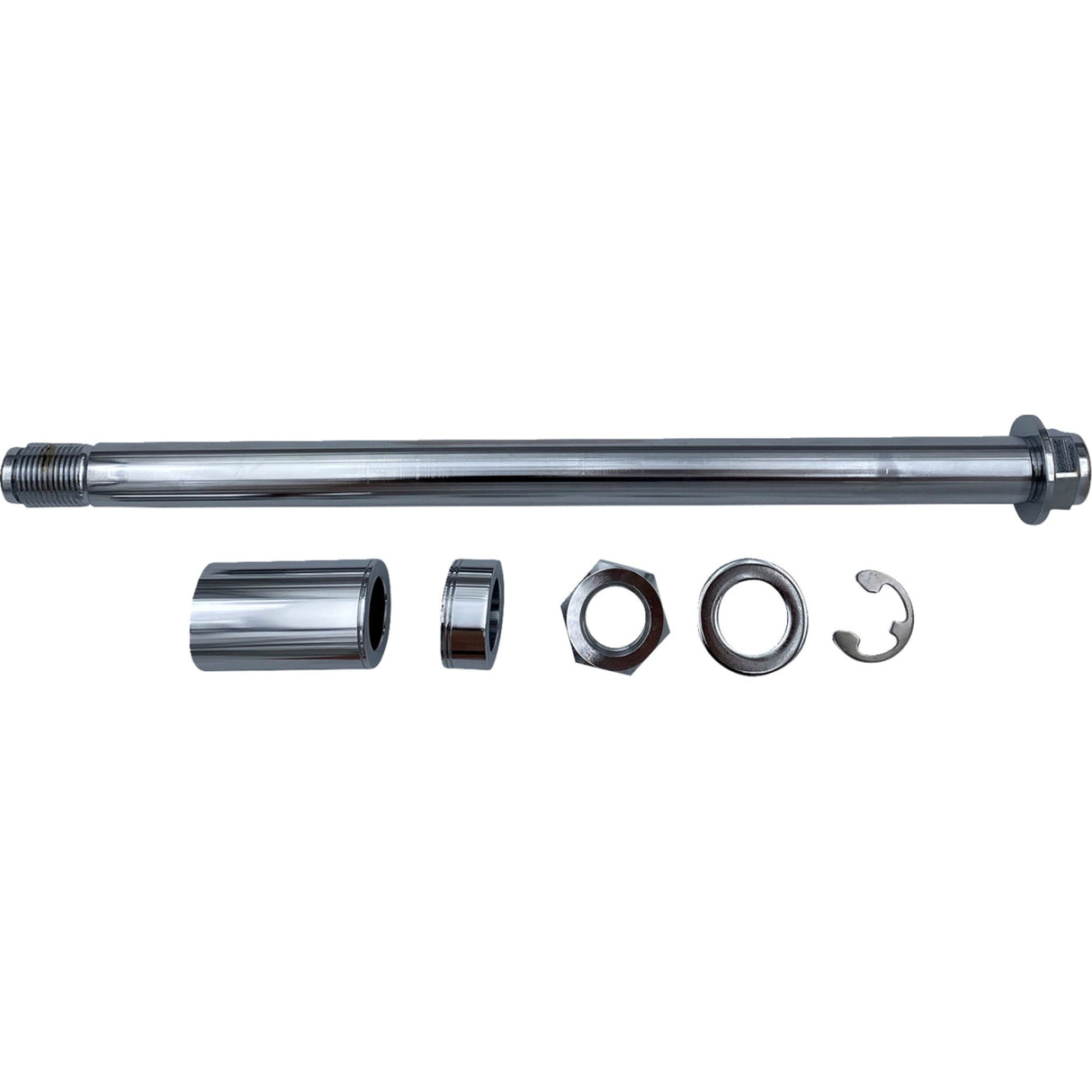 DRAG SPECIALTIES 0214-2736 Front Axle Kit Axle Kit - Chrome