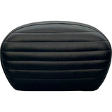 LePera Sissy Bar Pad Large Pleated Dull Black - L-SBP01PT-DULL For Harley Motorcycles 2008-2022