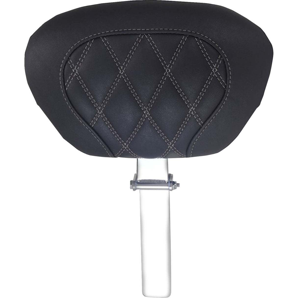 MUSTANG 0801-2308 89539GM Super Touring Driver Backrest Driver Backrest - Double Diamond - Gun Metal Stitch - FLH/FLT '08-'25
