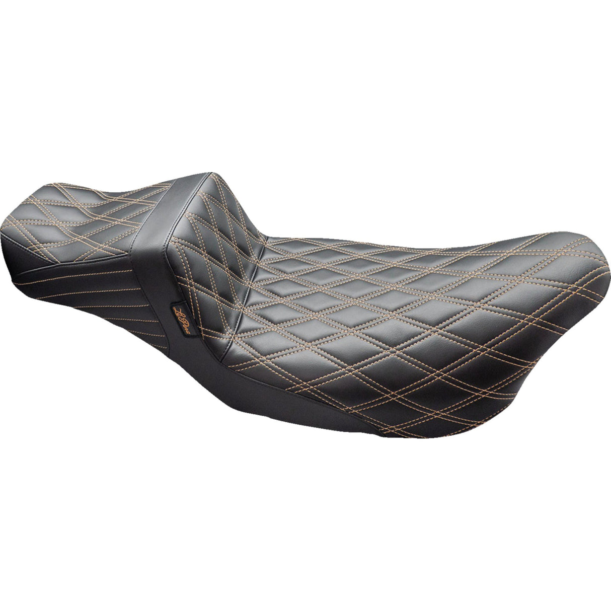 LePera Tailwhip Daddy Long Legs Seat Double Diamond With Chestnut Thread - LK-587DLDD-CHET For Harley Touring 2008-2024
