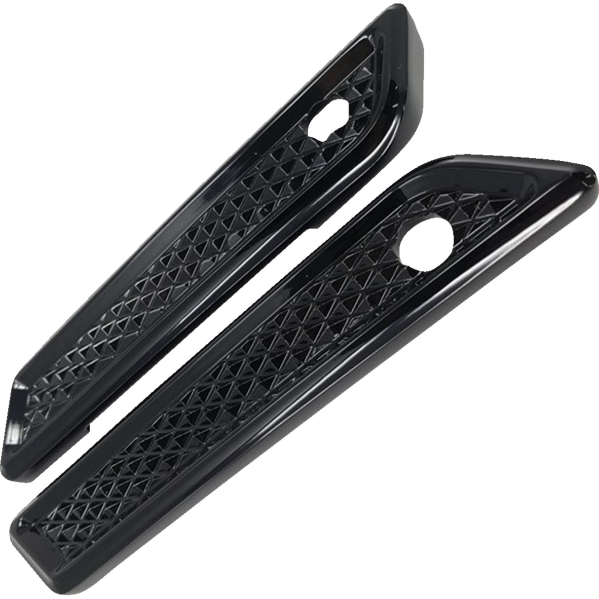 COVINGTONS 3501-1942 C3010-B Saddlebag Hinge Covers - Diamondback - Black