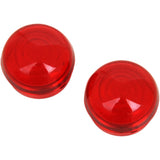 DRAG SPECIALTIES DS-282042 Chrome Marker Lights — Marker Light Lens Replacement Red Lens - DS-282040/1