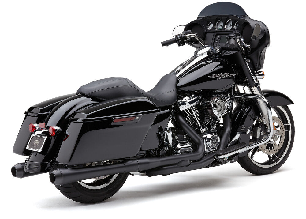 Cobra PRO Chamber DBL Bung H P Black - 6255DBRB For Harley Touring 2017-2026