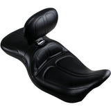 LePera Maverick Seat With Backrest Stitched Black - LK-957BR For Harley Touring 2008-2023