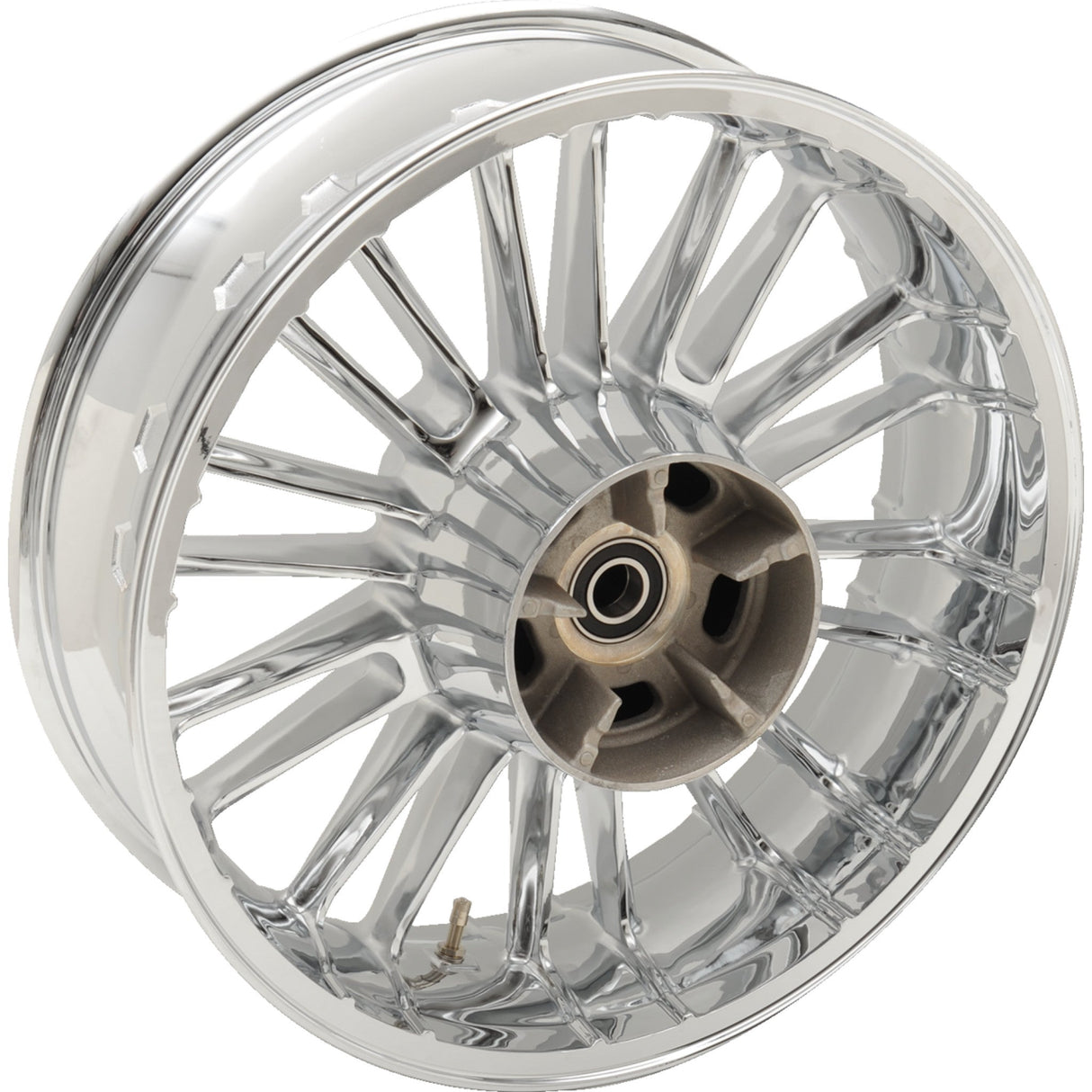 Coastal Moto Atlantic Precision Cast 3D Wheel Atlantic 3D Rear Single Disc Without ABS Chrome 18x5.5 - 3D-ATL185CH For Harley Touring 2009-2026