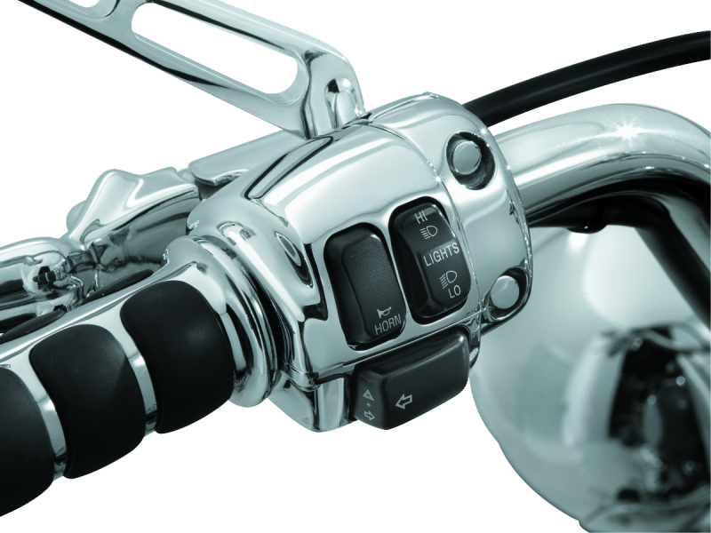 Kuryakyn Switch Housings Chrome - 7808 For Harley 1996-2013