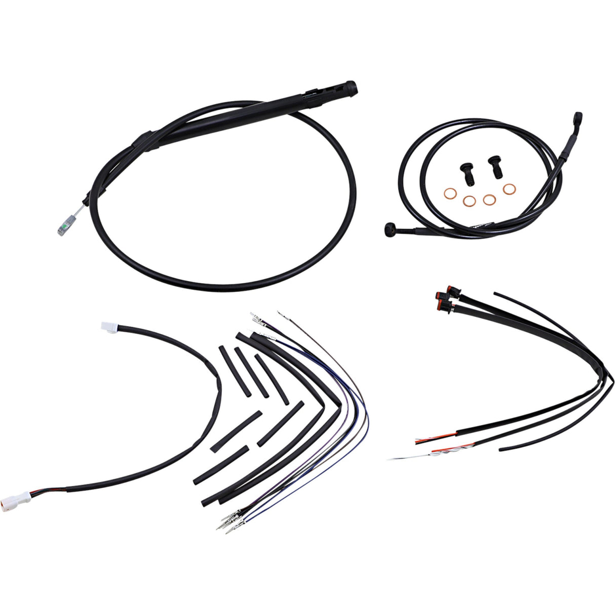 Burly Brand Complete Cable Kit - B30-1258 For Harley Softail 2018-2024