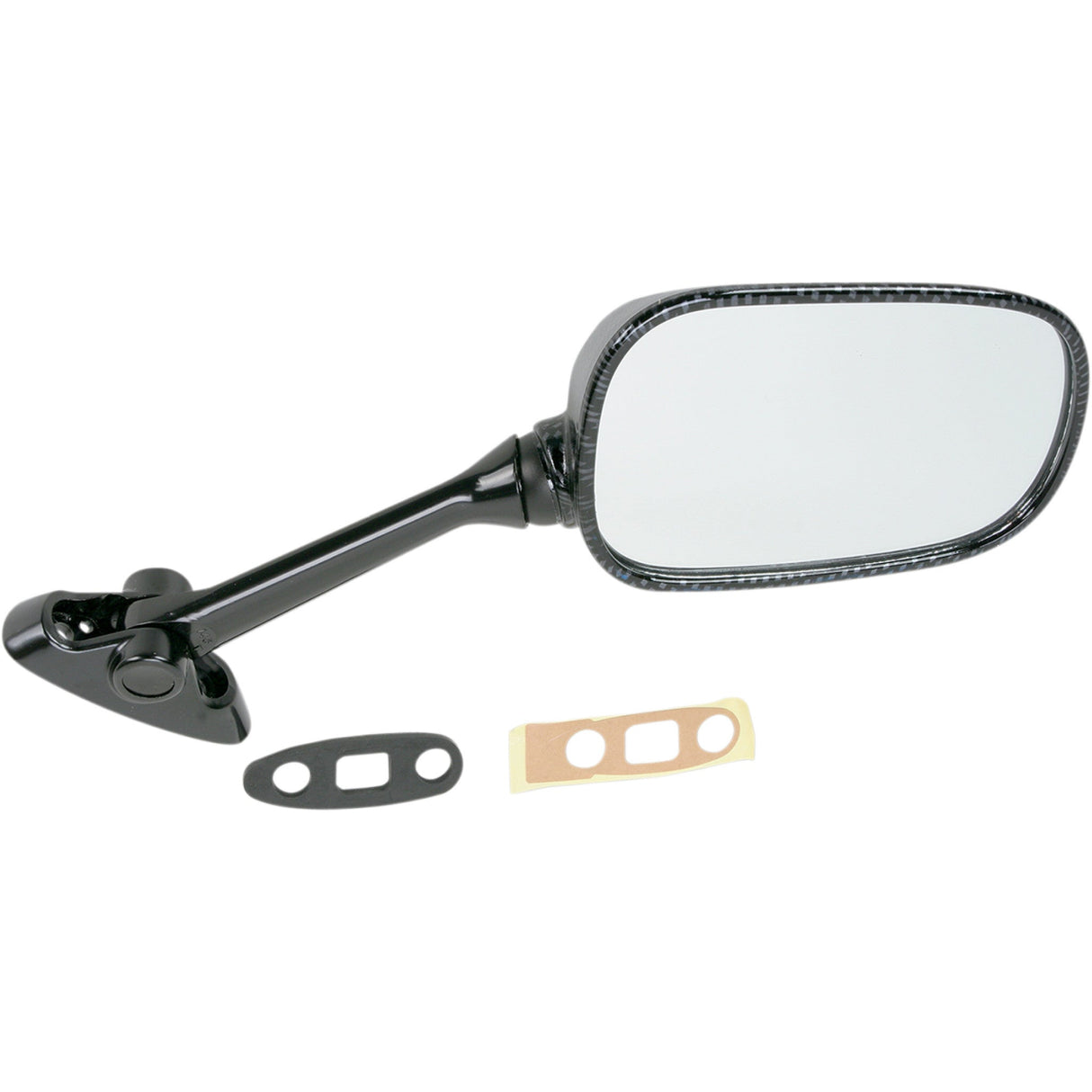 EMGO 0640-0062 20-69773 Carbon Fiber Mirror Mirror - Side View - Black/Carbon Fiber - Rectangle - Right - Suzuki