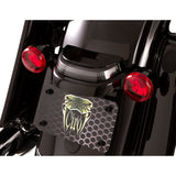 Ciro Crown Taillight With Lightstrike™ Technology Smoke Lens Black - 40154 For Harley Touring 2014-2023