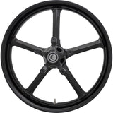 Coastal Moto Rockstar Moto Forged Aluminum Wheel Rockstar Front Dual Disc Without ABS Black 21x3.25 - 1502-ROC-213-B For Harley Touring 2008-2026