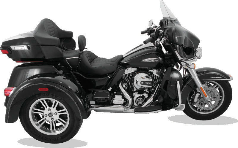 Mustang Motorcycle Mustang Electra Glide, Rd Glide, Rd King, Str Glide Touring 1PC Seat Deluxe Black - 79006 For Harley Touring 2008-2021