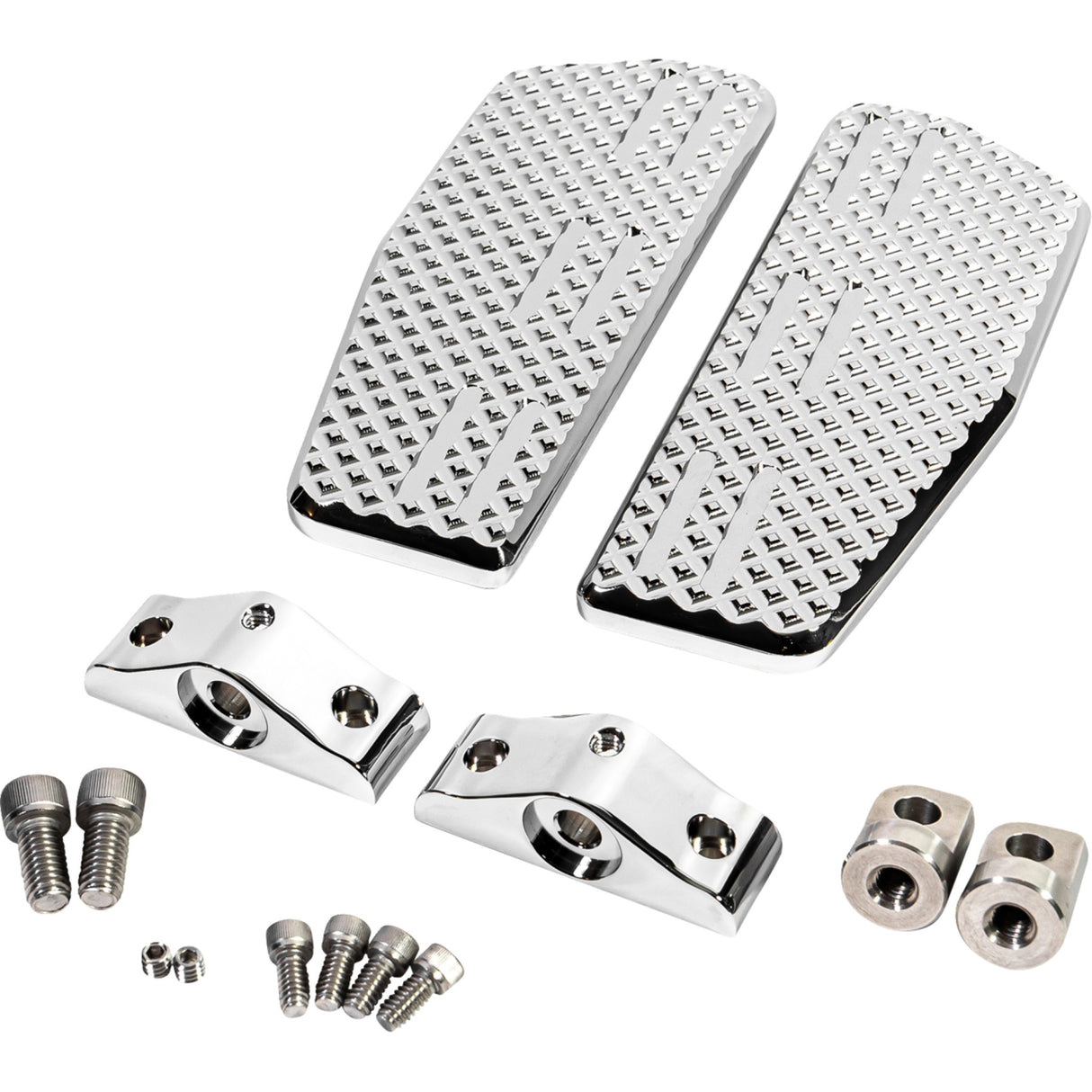 LA CHOPPERS 1621-1196 LA-P101-01C Mini Floorboards front - chrome