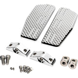 LA CHOPPERS 1621-1196 LA-P101-01C Mini Floorboards front - chrome