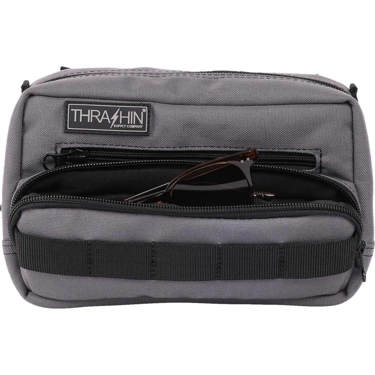 THRASHIN SUPPLY CO. 3510-0204 THB-0018 Handlebar Bag Plus - Gray