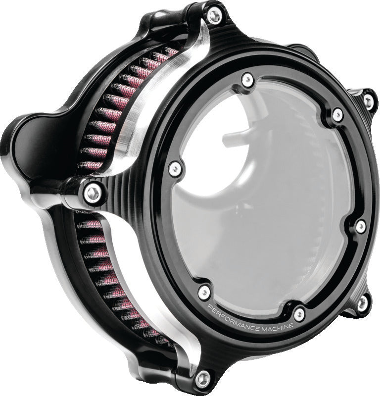 Performance Machine 0206-2159-BM Vision Air Cleaner W/bezel - Contrast Cut