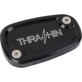 Thrashin Supply CO. Brake Reservoir Cap Rear Black Twice Cut '18+ Softail - TSC-3177-4 For Harley Softail 2018-2025
