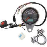 DRAG SPECIALTIES Programmable Mini Electronic Speedometer with Odometer/Tripmeter
