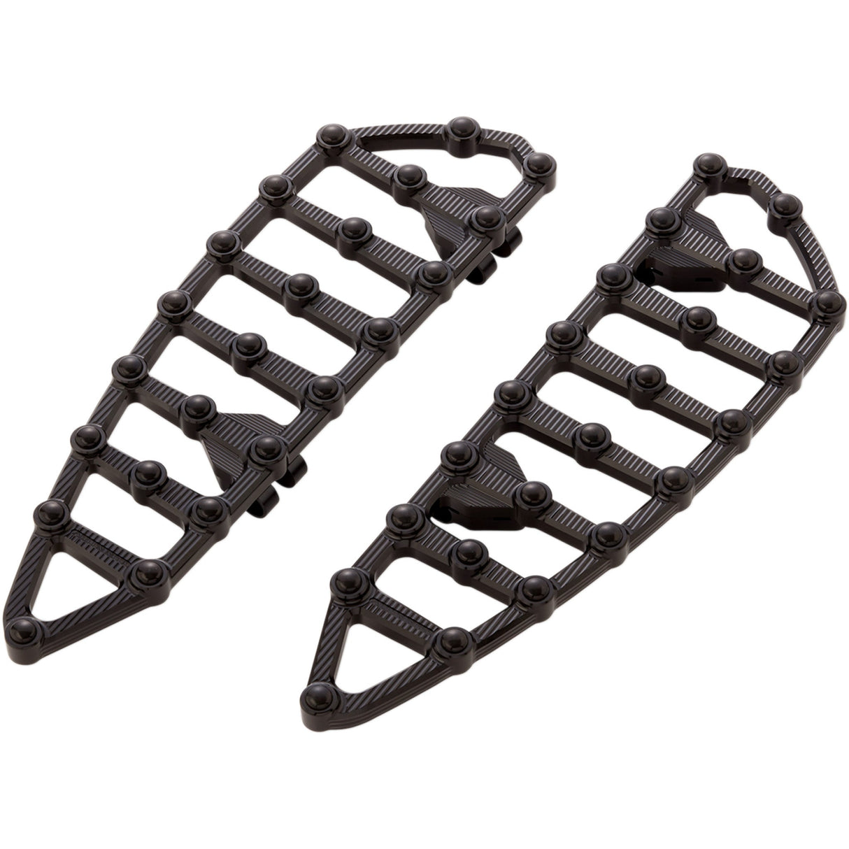 Arlen Ness MX Billet Floorboards Black - 06-891 For Harley Motorcycles 1980-2026