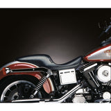 LePera Silhouette Up-Front Seat Full-Length Smooth Black - LNU-861 For Harley Dyna 1996-2003