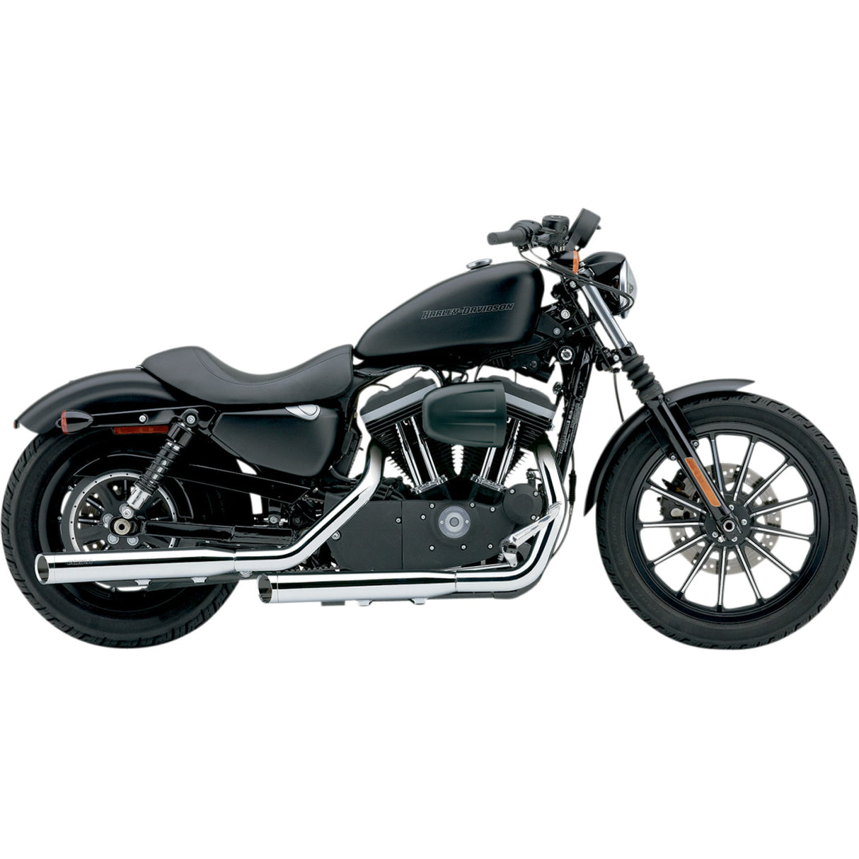 Cobra 3" Slashcut Slip-On Mufflers Chrome - 6030 For Harley Sportster 2004-2013