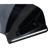 Custom Dynamics LED Windshield Trim With Turn Signals LED Turn Signal Black Smoke Lens - CD-RG23-SWT-B For Harley Touring 2023-2026