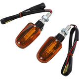 K&S TECHNOLOGIES 2040-1155 25-8301BK Oblong Aluminum Body Marker Lights Marker Light - Dual Filament - Black/Amber