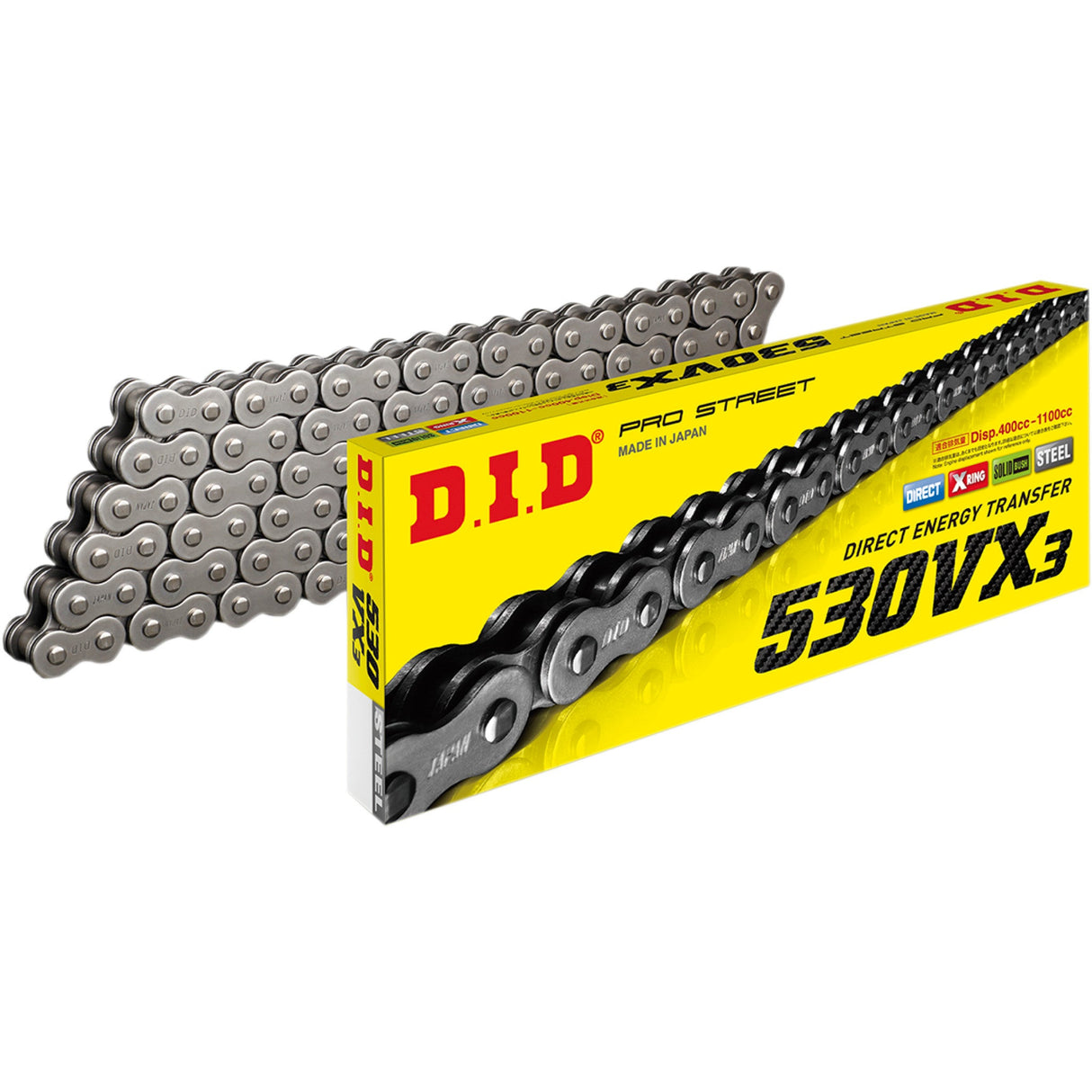 DID 1223-1471 M530VX3X116ZB 530 VX3 Chain 530 VX3 - Drive Chain - 116 Links - Natural