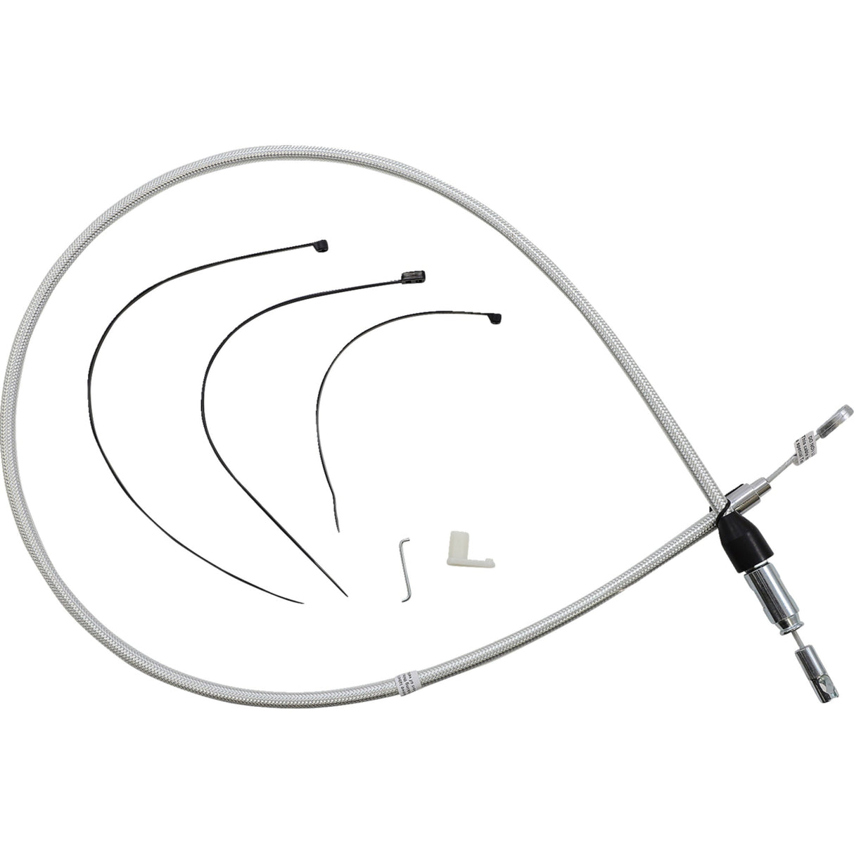 Magnum Shielding Sterling Chromite II® Quick Connect Upper Clutch Cable 46" - 323412HE For Harley Motorcycles 2018-2024