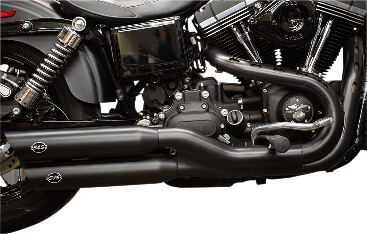 Slash Cut Mufflers - Black - 1801-1274