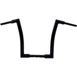 FAT Baggers INC. 1-1/2" EZ Install Flat Top Handlebar 14" Black - 607014-B For Harley Touring 2008-2016
