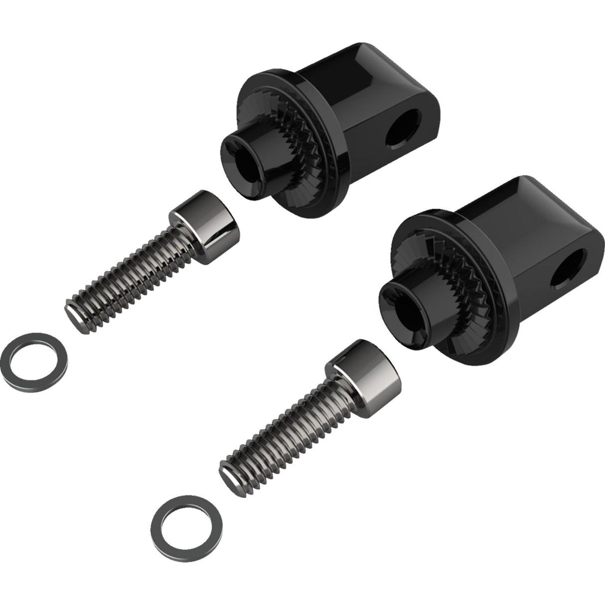 Ciro Peg Adapters Passenger Black - 60021 For Indian 2014-2026