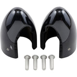 Baron Fork Bullets Axle Nut Covers Black - BA-7800B For Yamaha Motorcycles 1996-2015 | Kawasaki 1500 / VN1500J / 900 1997-2015