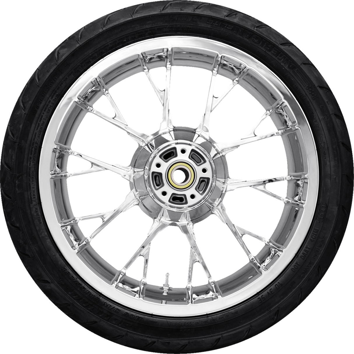 Marlin Rear Wheel - Chrome (18") | Dunlop Tire (180/55B18) - 0336-0014