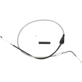 Drag Specialties Stainless Braided Idle Cable Cruise 38-3/16" - 0651-0167 For Harley Touring 2002-2006