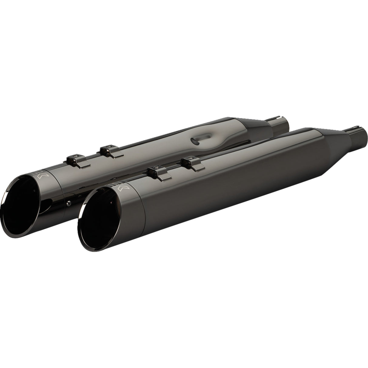 Khrome Werks 4-1/2" HP-Plus® Slip-On Mufflers With Edge Tip Eclipse® M8 - 201935 For Harley Touring 2017-2026